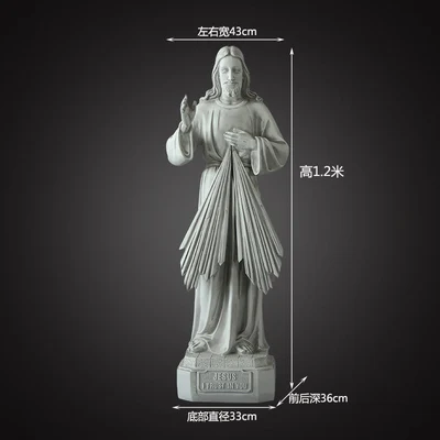 High Quality Big Fibre glass jesus statue jesus sculpture