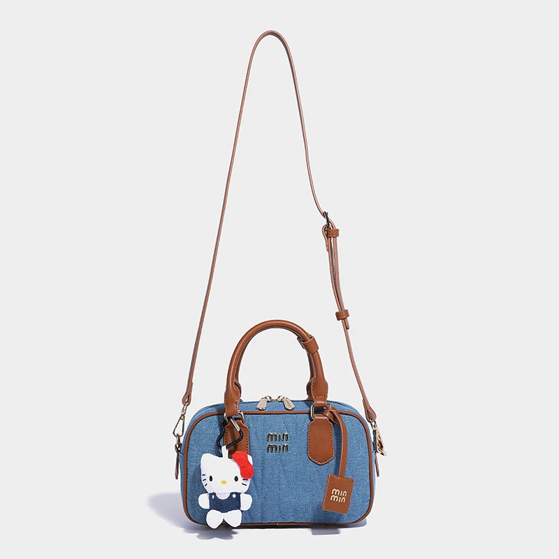 New Crossbody Bag High-end Retro Bowling Pleated Shoulder Handbag