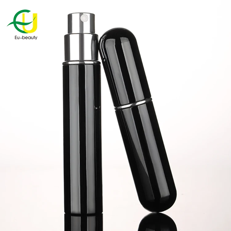 NEW Round White Marble Pattern 8ml 10ml refillable aluminum twist up perfume spray bottle atomizer