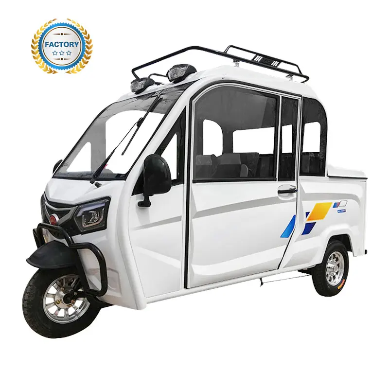 Passenger And Cargo Adult Electric Tricycle Cab Enclosed Closed Cab Driving Cargo Convenient