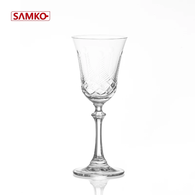 210ml amazon top crystal water cup white wine glass goblet wedding wine glass
