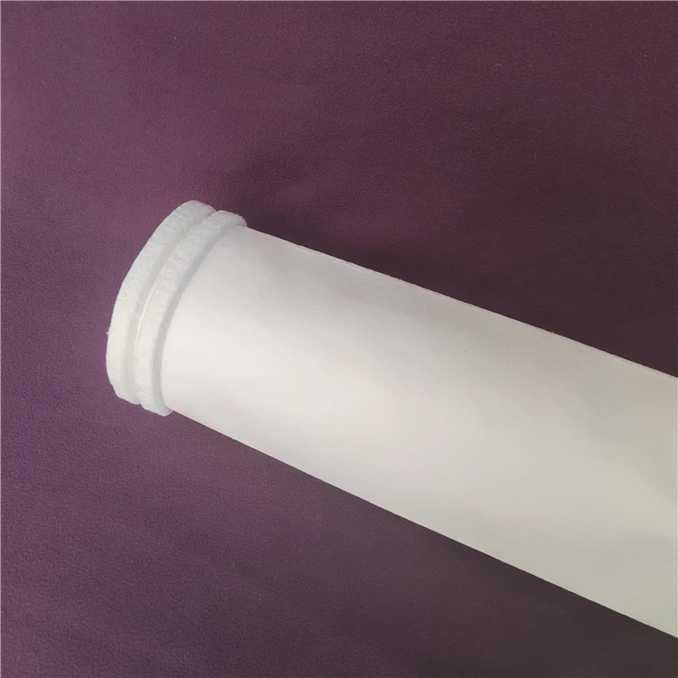 PE PET needle felt with Double felt bars style Polyester filter bag for Cement Plant