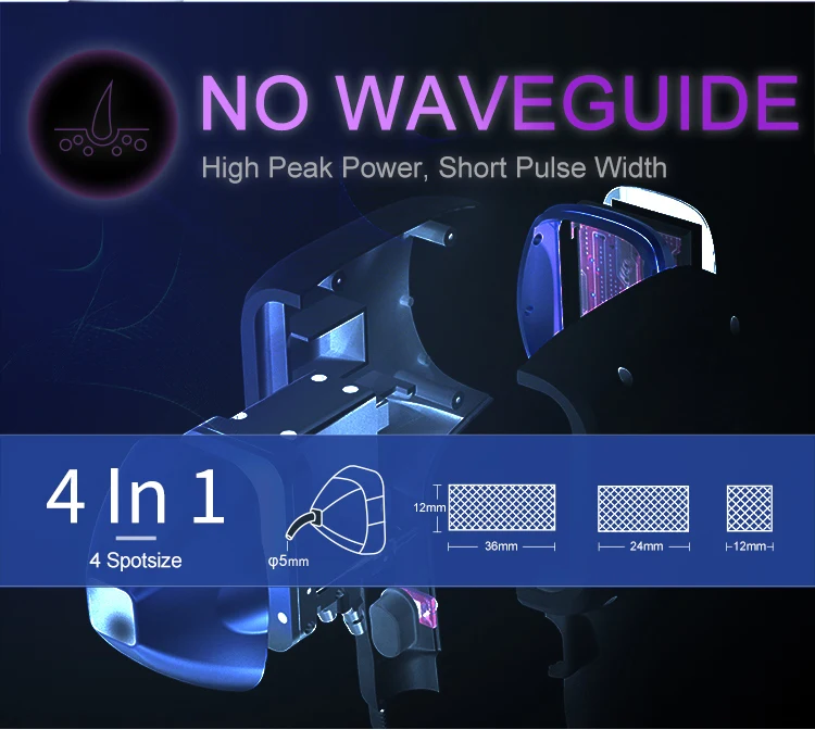 laser diode 808nm hair removal equipment 3 wave vertical epilate germany usa bars diode laser