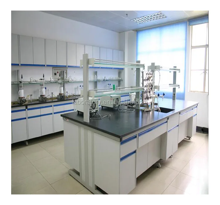 Laboratory furniture wall bench steel cabinet with epoxy powder coated