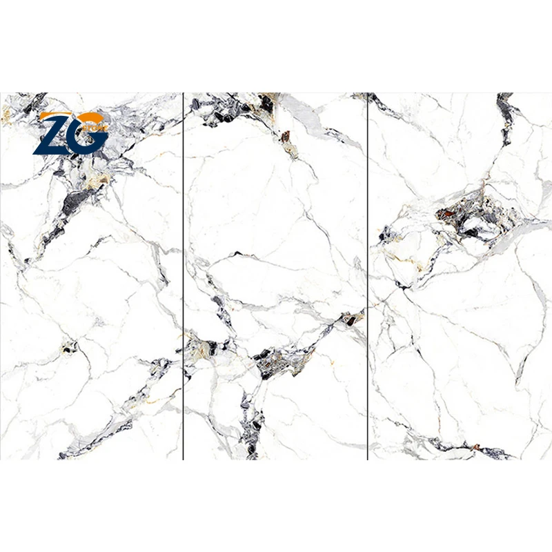 ZGSTONE оптовая продажа искусственный мраморный камень коллекция тонкая плита кухонный обеденный стол столешница спеченные каменные стеновые панели