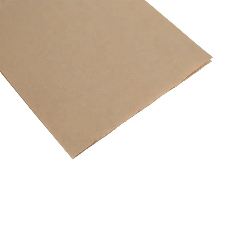 no handle food grade  white and brown kraft paper bag for food takeaway