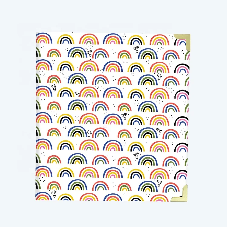 Factory Custom Printing Rainbow Figure School Binder A4 File Separator Binder