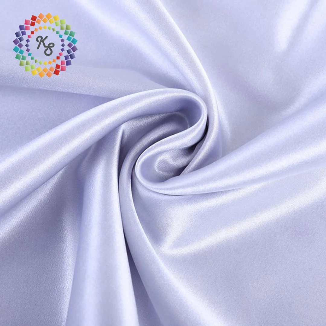 Smooth Touch Shiny Imitated Silk Spandex Satin Fabric