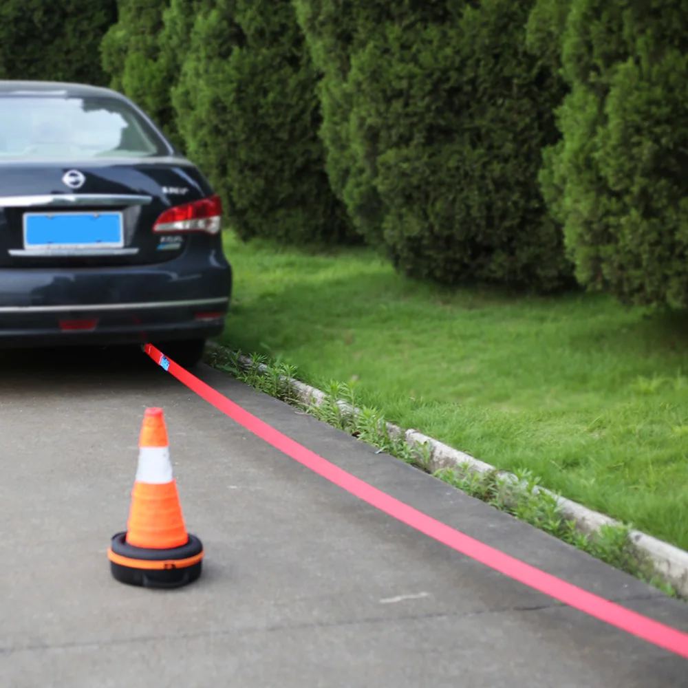 Warning Plastic Color  With Car Towing Strap Tape Traffic Cones With Reflective Packing In Customized Bag