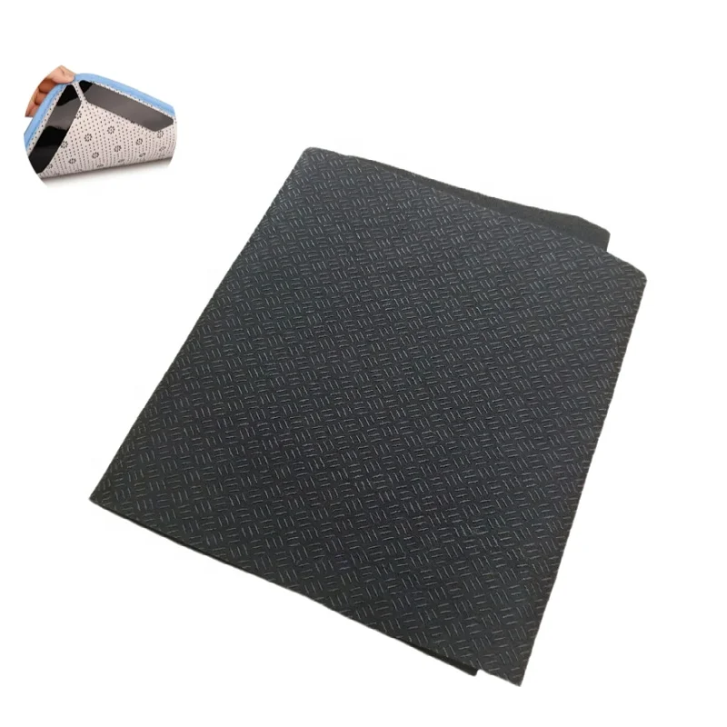 Factory direct sale needled non-woven 2mm Nonslip black polyester PVC dot plastic environmental protection home carpet backing