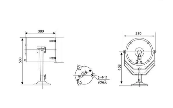 TG26-B/TG27-B Marine searchlight IP56