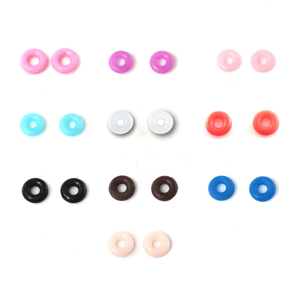 
100-pack Rubber Stopper Spacer Transparent O Rings Jewelry Findings Making End Clasp Beads Gasket for Jewlery Bracelet Making 