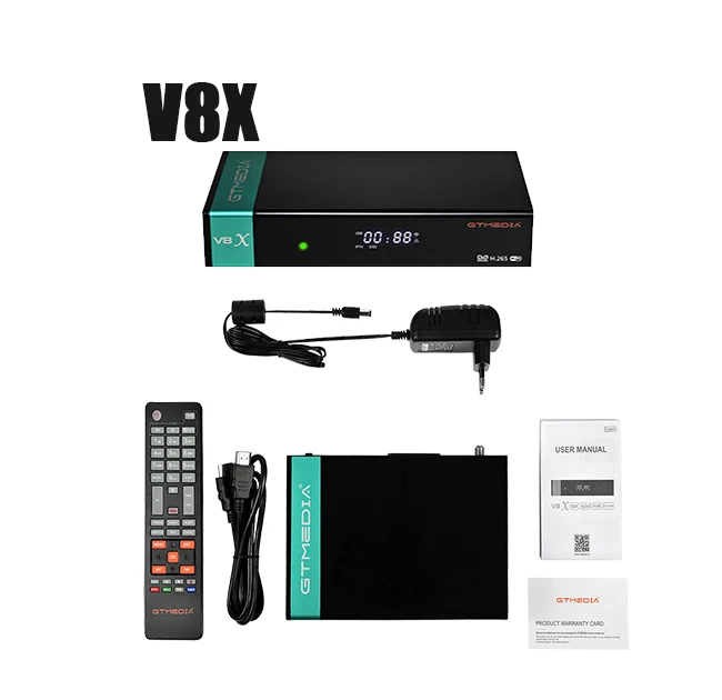 Лидер продаж, Лучшая цена, GTMedia V8X спутниковый ТВ-приемник IPTV box, приставка DVB-S/S2/S2X STB smart tv для Европы