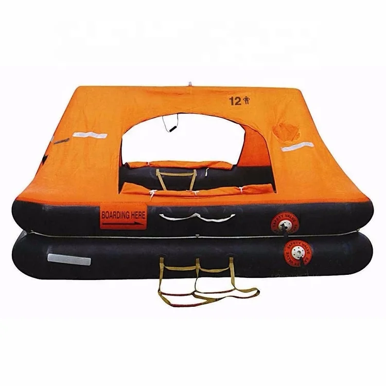 Manufacture wholesale SOLAS EC sea marine rescue 6 10 20 25 person inflatable life raft