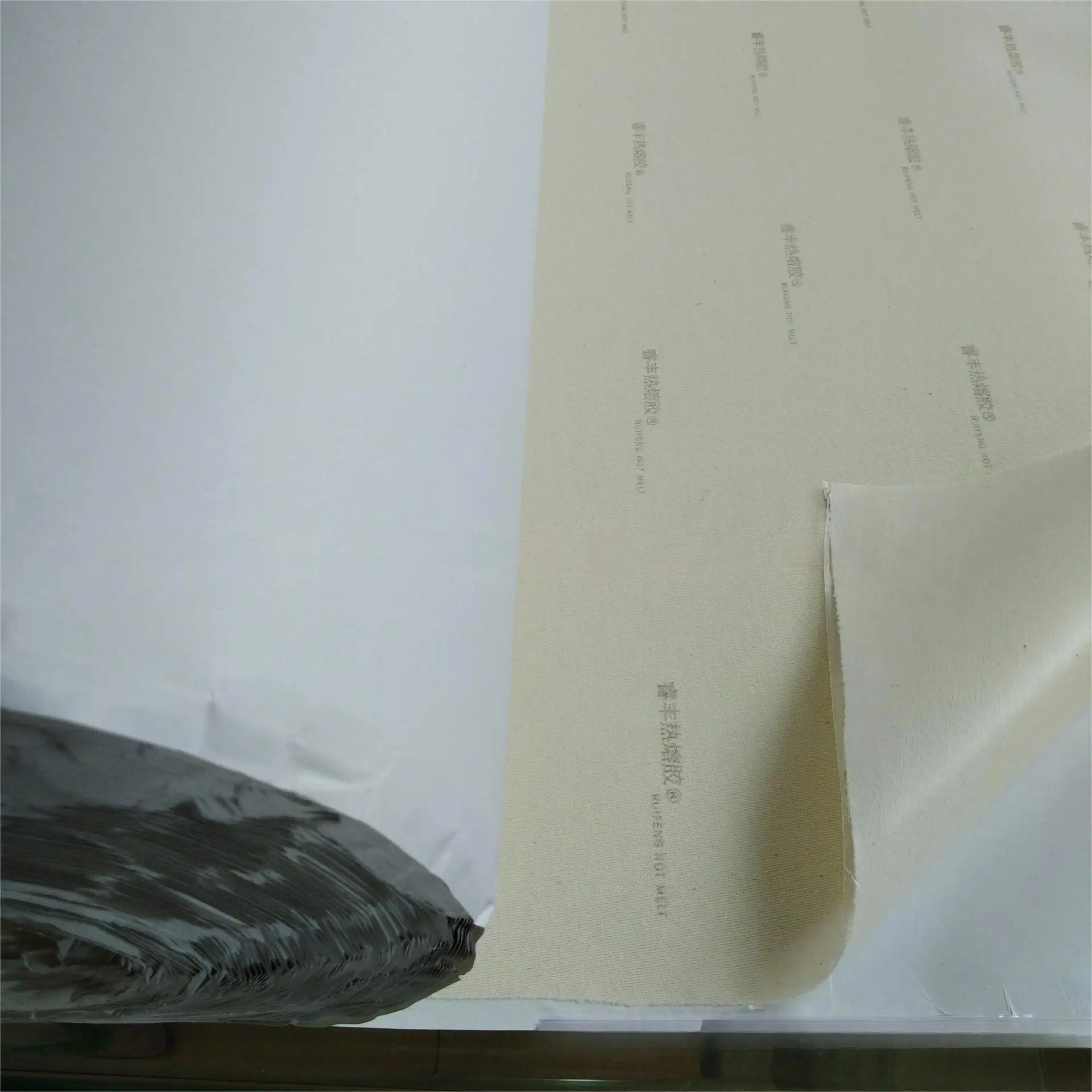 Thermo Adhesive Cotton Fabric For Shoe Upper Ueinforcing  Hot Melt Coated Cotton Lining  For Reinforce Vamp