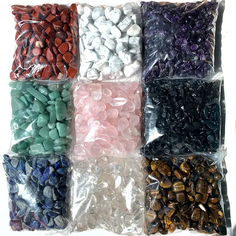 Natural Polished  Quartz Amethyst Rock Crystals Healing Stones Gravel Tumbled Stone Chips