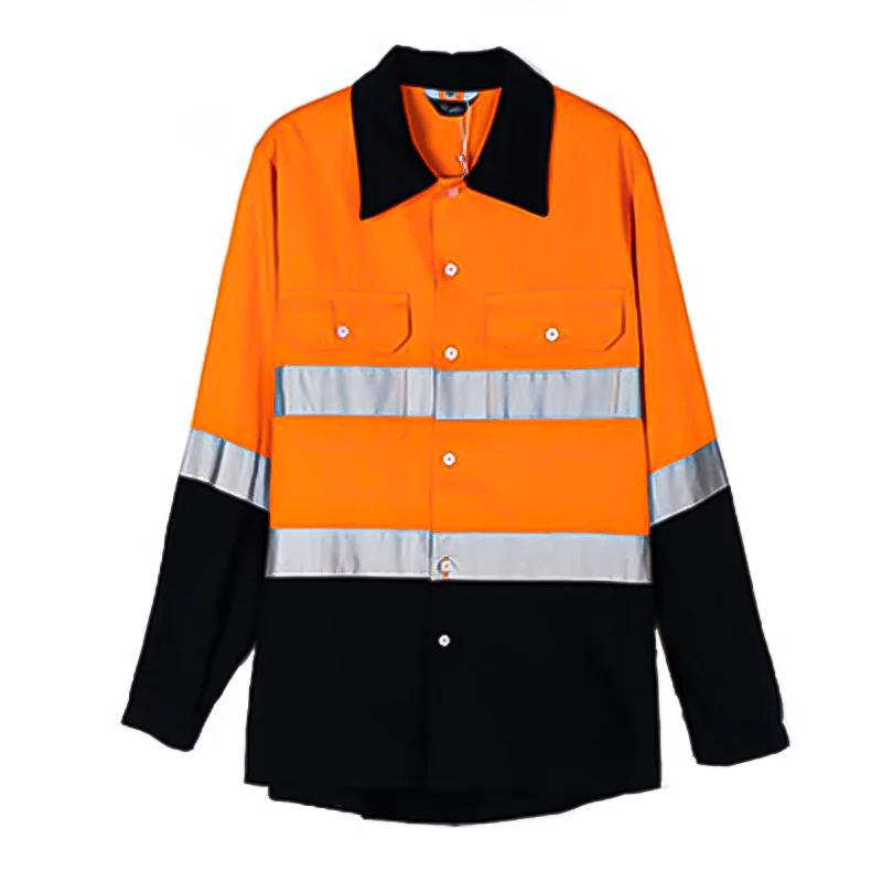 New Design 100% Pure Cotton Security Uniforms Customized Work Clothes With Two Pieces