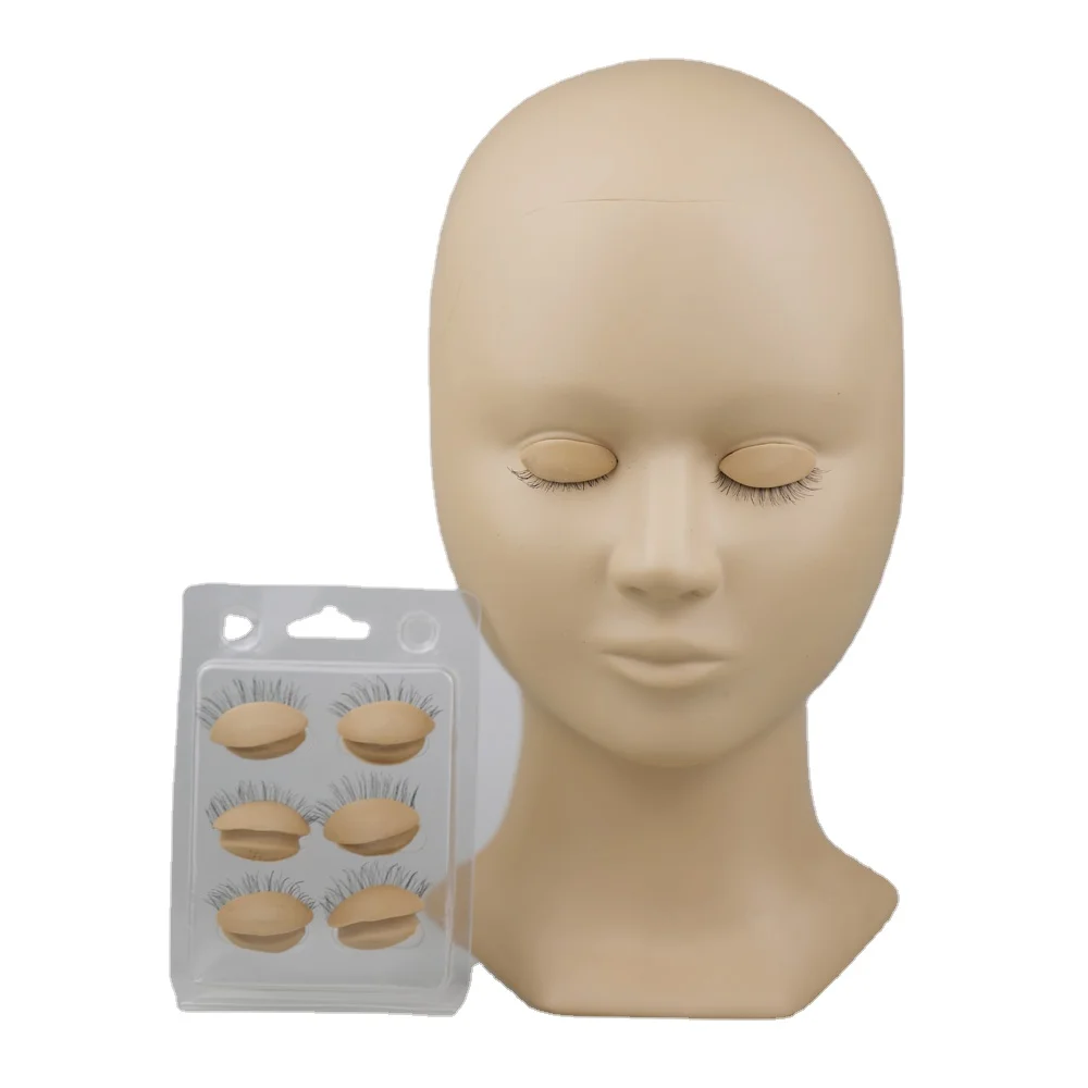 
Wholesale Mannequin Head Eyelash Extensions Flat Head Mannequin for Practise 