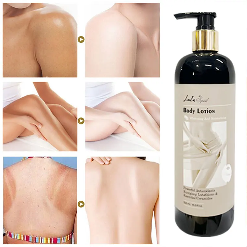 Custom Private Label Organic White Bodi Lotion Remove Spots Body Cream Moisturizing Milk Whitening Body Lotion For Black Skin