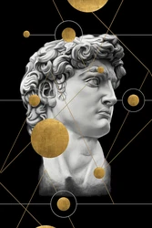 Home Decor Canvas The David of Michelangelo Printed Statue Poster Painting Modern Wall Art HD Pictures for Living Room Modular