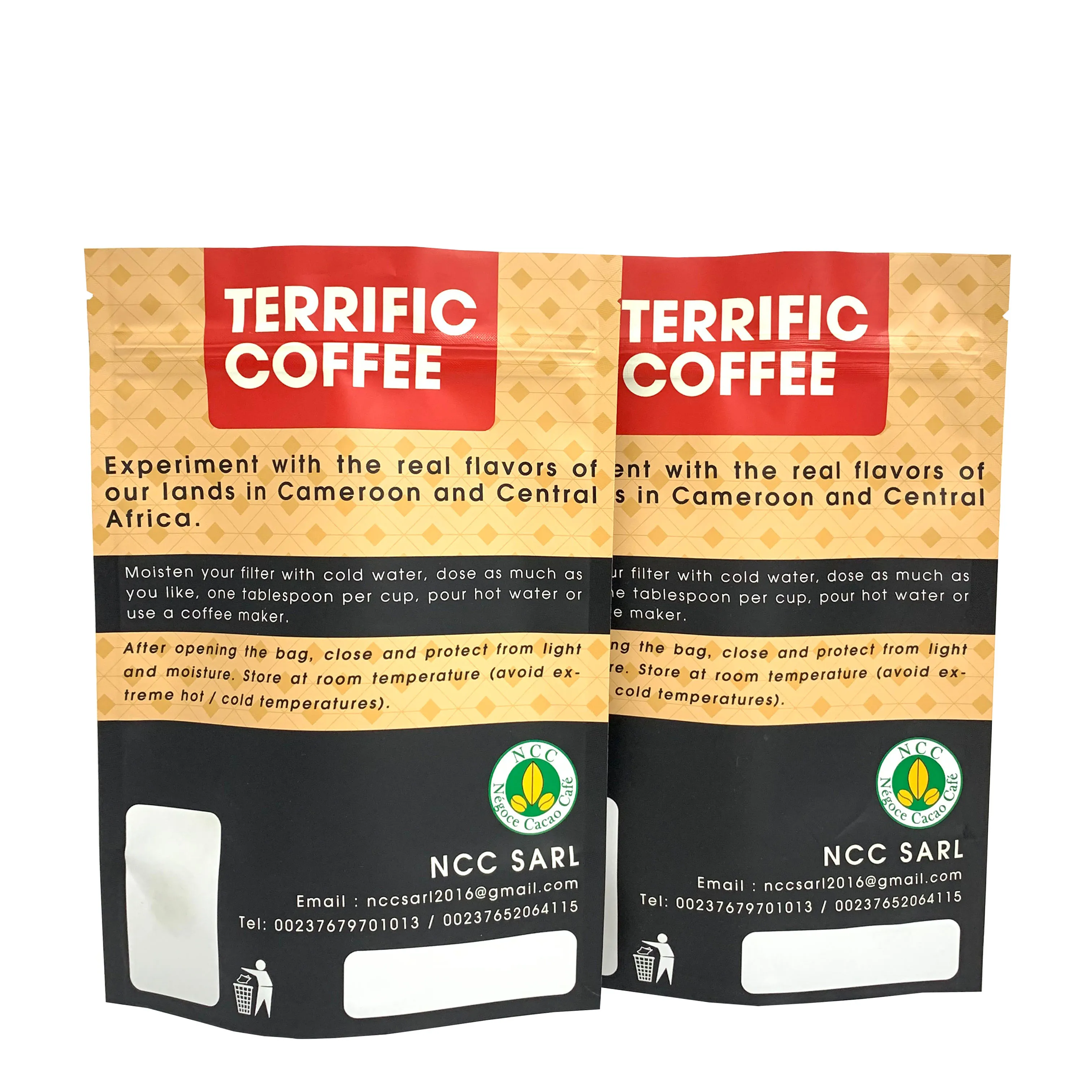 Custom Food Grade Stand Up Pouch Beef Jerky Snack Packaging Bag With Zip Lock