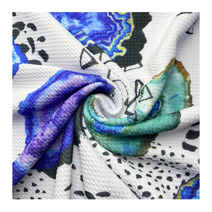 New Product Wholesale Colorful Cartoon Digital  Printing Polyester Fabric for Scarf