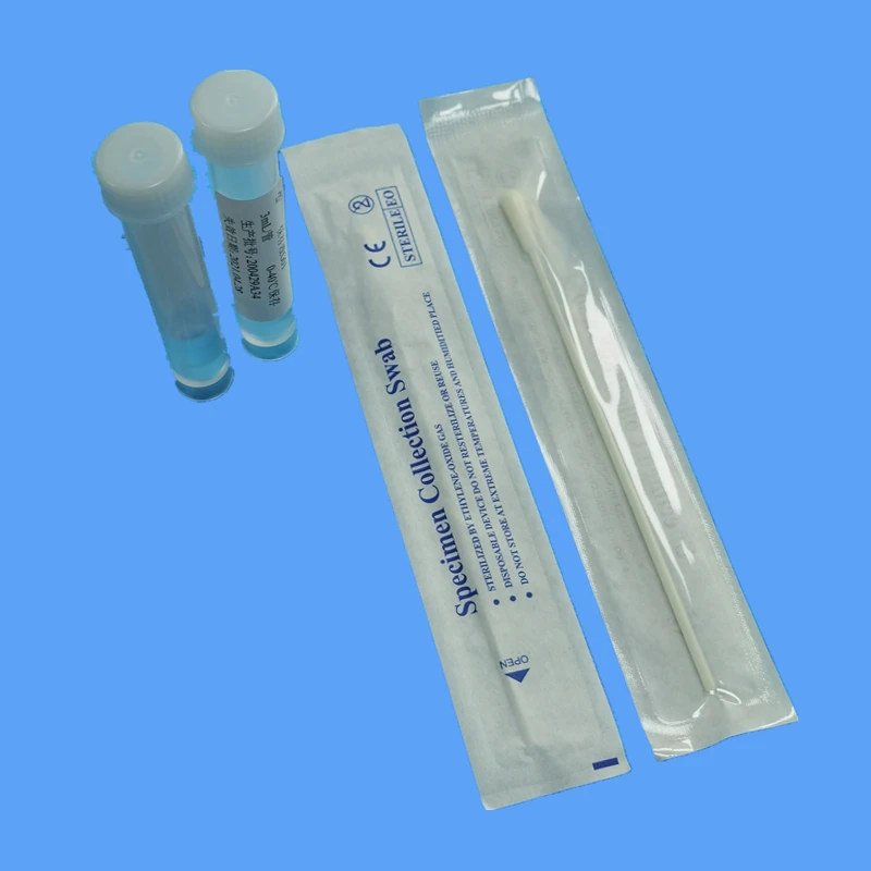 
Universal transport tube media viral sampling swabs kit with flocked swab 