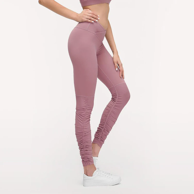 custom design OEM High Waist girl Legging RPET recycle Yoga Pant active fitness trouser Women sport short gym plus size seamless