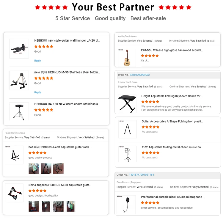 China Supplies HEBIKUO Tripod S-97 Folding Sax Stand Alto Saxophone Stand