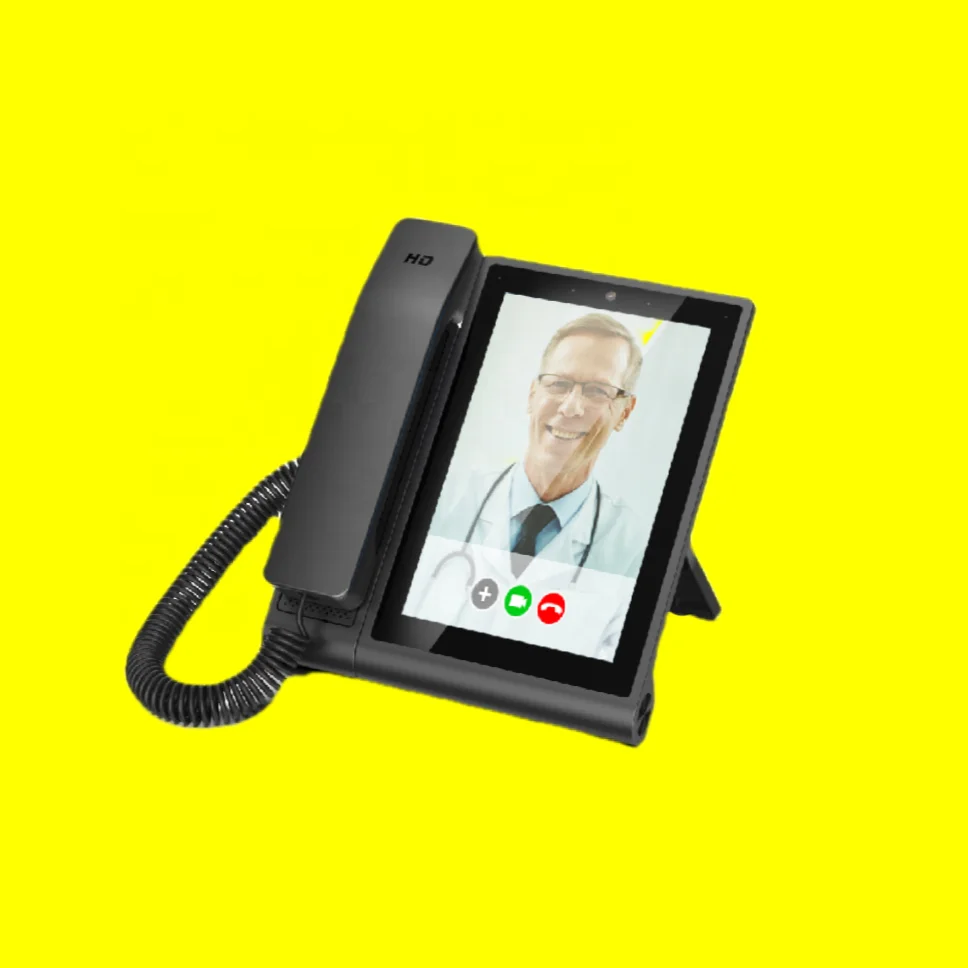 Hotel House Use 8-inch Big Screen Android Desktop SIP VOIP Video Fixed Wireless Desktop Phone