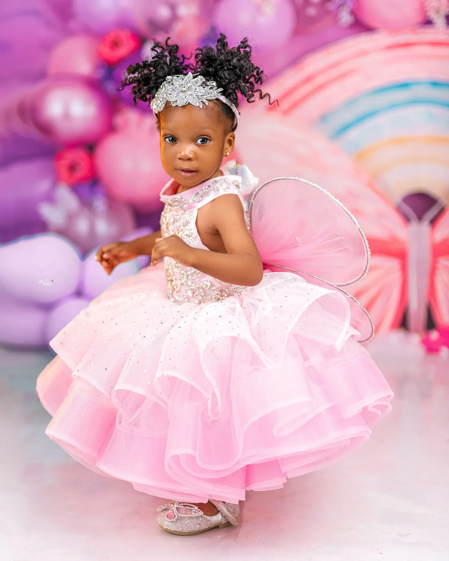 High Neck Beading Flower Girl Dresses for Wedding Customized Ruffles Litter Girls Birthday Party Photoshoot