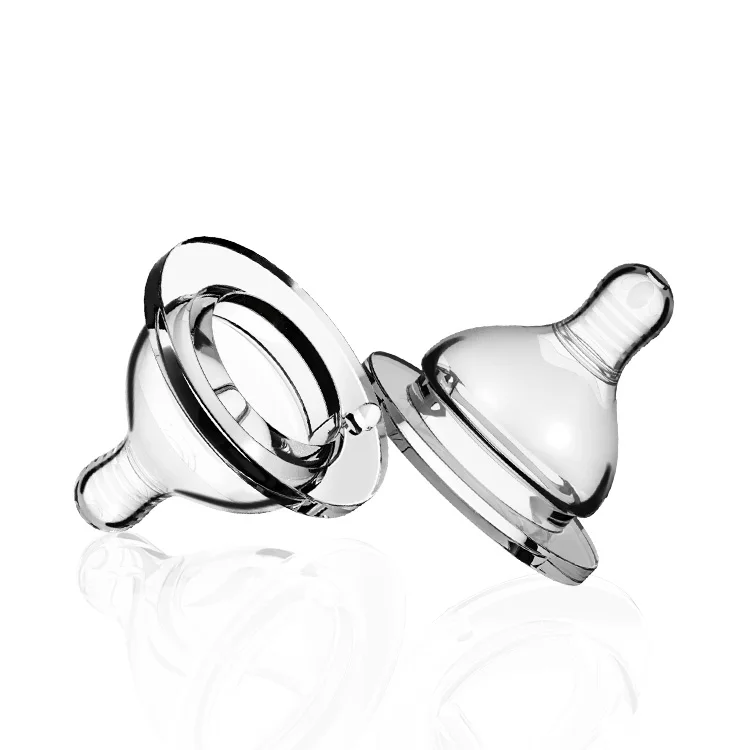 Wholesale price 100% food grade silicone thread scrub wide neck baby bottle nipple