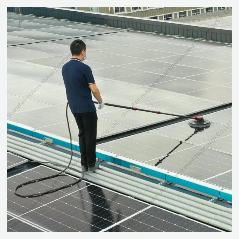 Factory outlet 3.6m solar panel cleaning brush handheld cleaning solar panel automatic cleaning robot