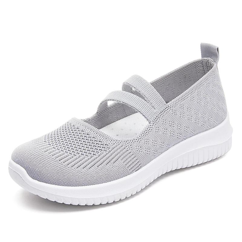 G-BQ8 hot selling comfortable breathable sports breathable mesh shoes, one foot on nanny mother casual shoes