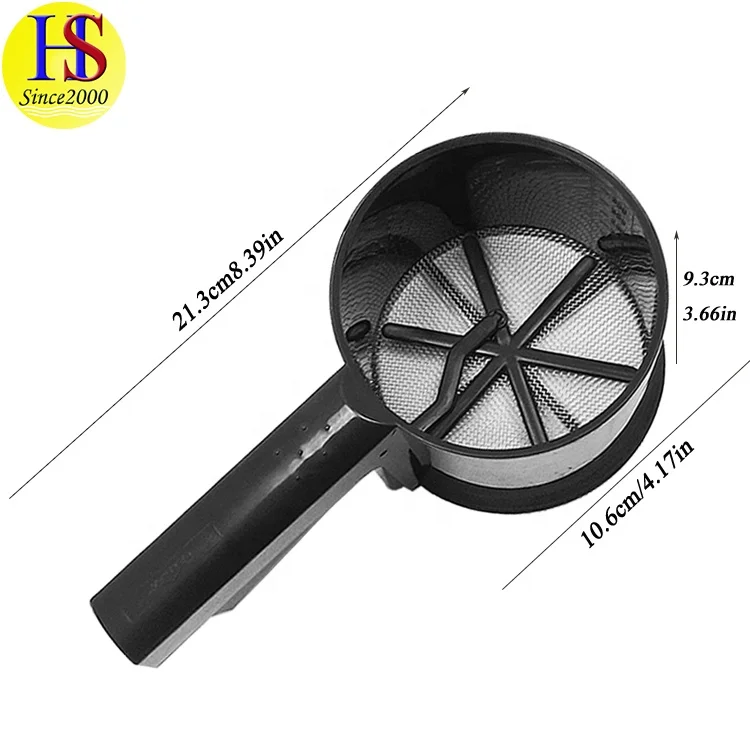 Stainless Steel Sugar Powder Sieve 60 Mesh Hand Crank Plastic Flour Sifter