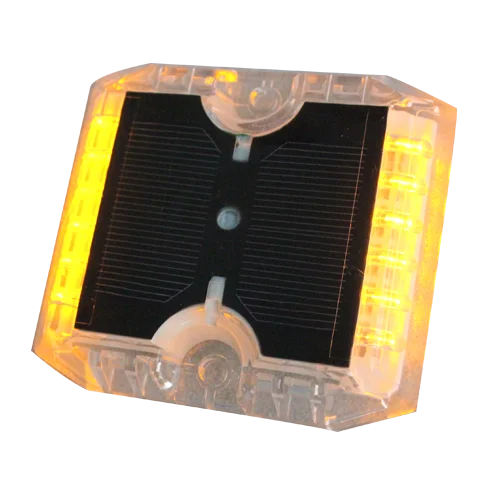 Waterproof Cat Eye LED Solar Reflective Road Stud Plastic Reflector Durable Flashing Lights