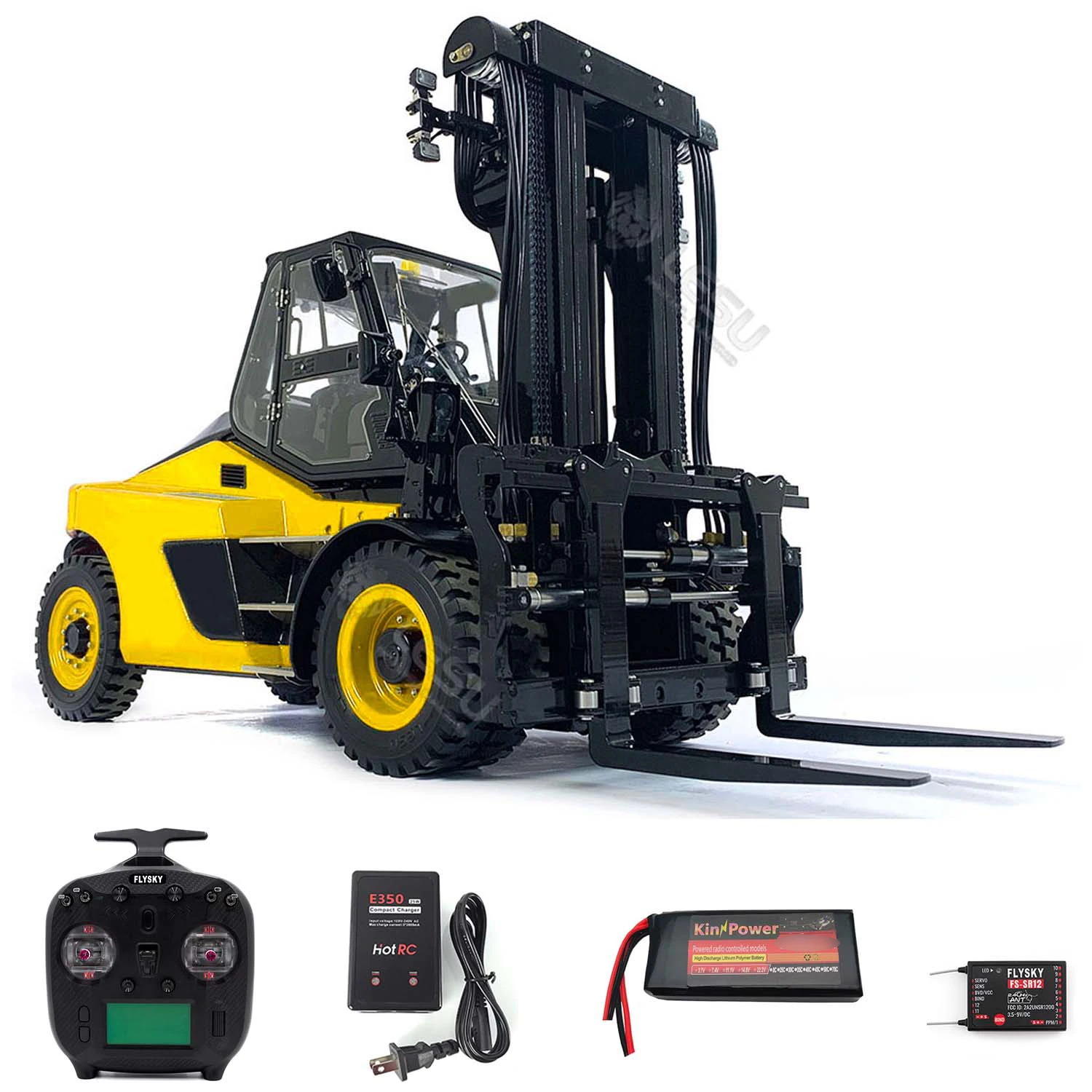 LESU 1/14 Aoue-Ld160S RC Hydraulic Forklift Ready To Run for Car Model Painted RTR Toys Adult Boys Gift Thzh1468-ali6