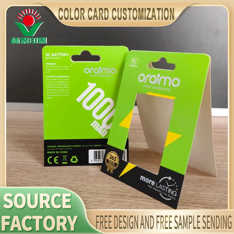 Dongguan factory customized business card packaging printing paper blister flip packaging with paper card gift