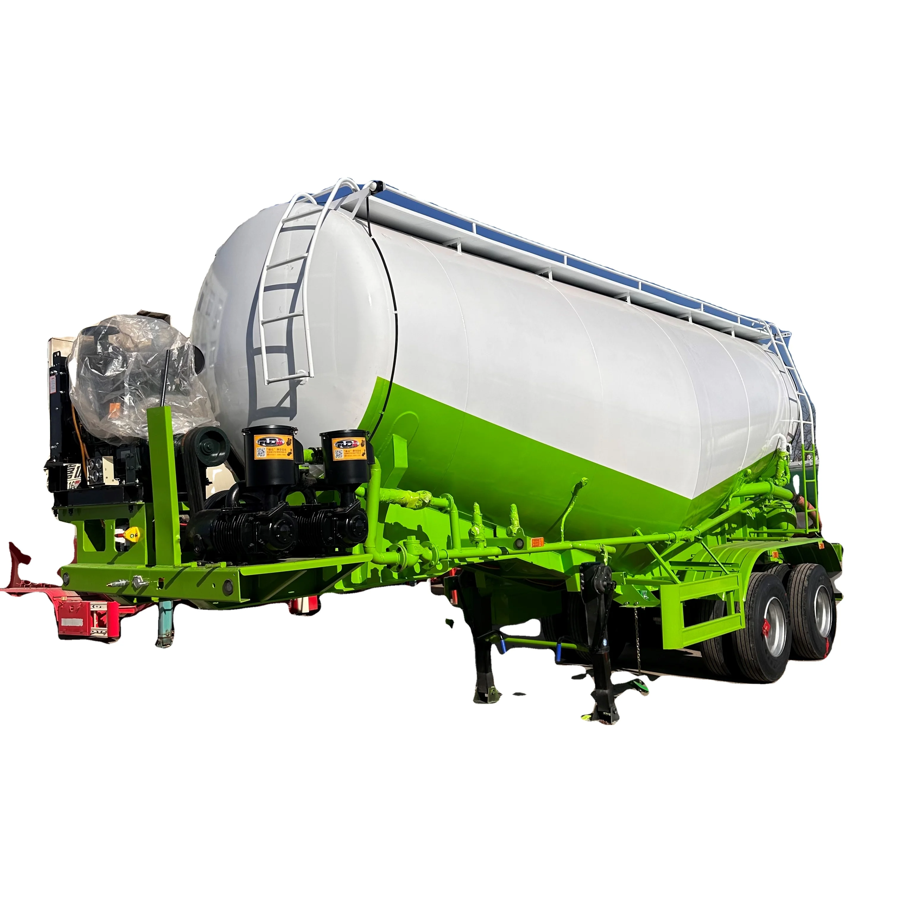 Dry Powder Silo Transport 40cbm 53cbm Large Loading Capacity Lime Powder Tanker Trailers For Sale