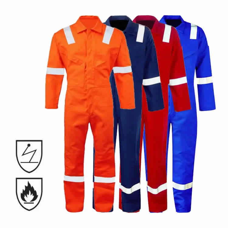 Factory Supply Fire Resistant Flame Retardant FRC FR Outdoor Mens Reflective Safety Work Clothing