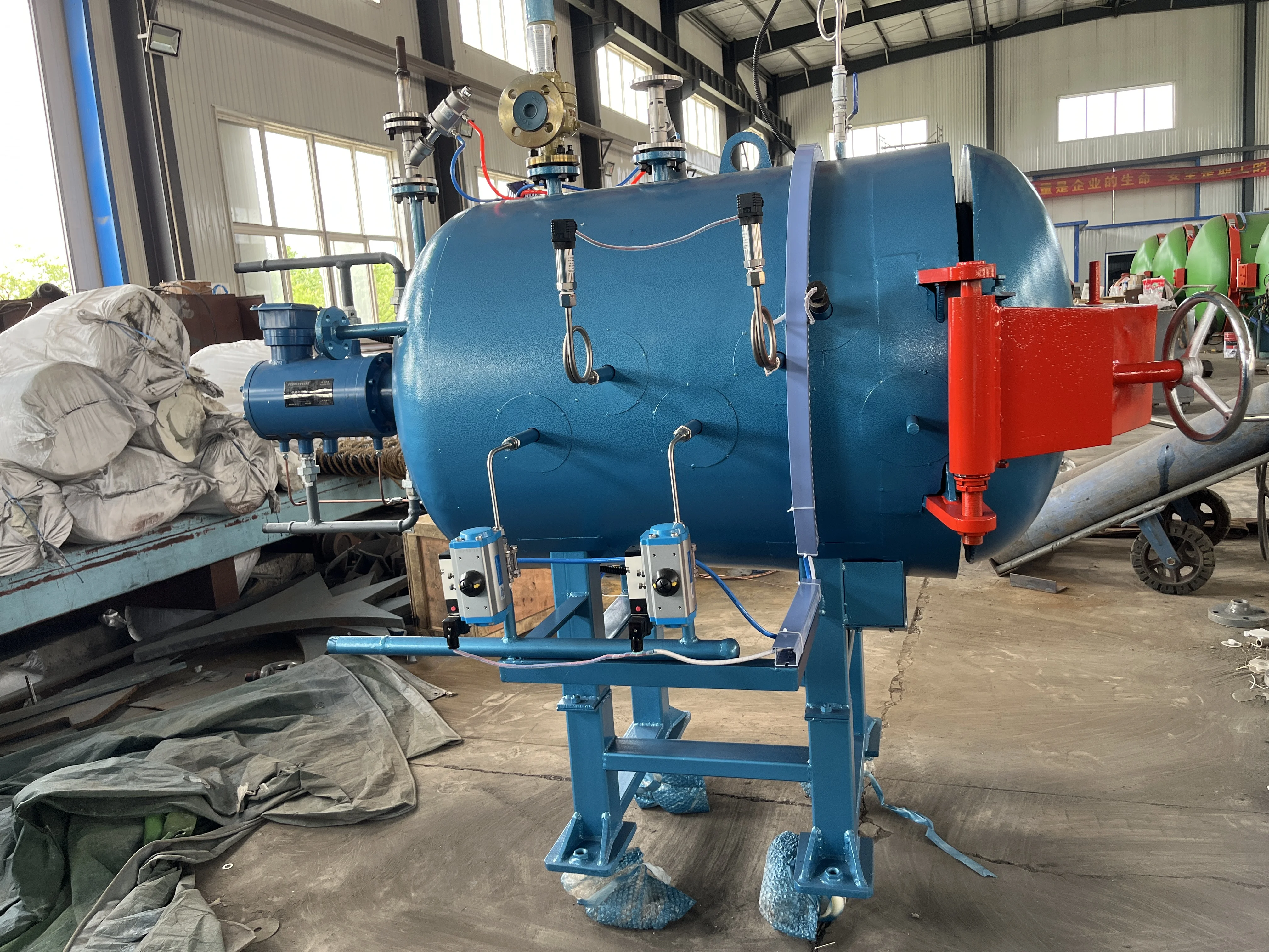 Automatic 150L Steam Sterilizer Horizontal Farm Mushroom Autoclave Canned Food Used Components Substrate Sterilizer