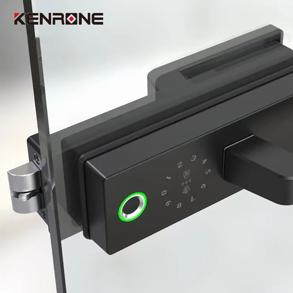 High Quality Security APP Biometric Fingerprint Door Lock Smart Glass Door Lock Fingerprint