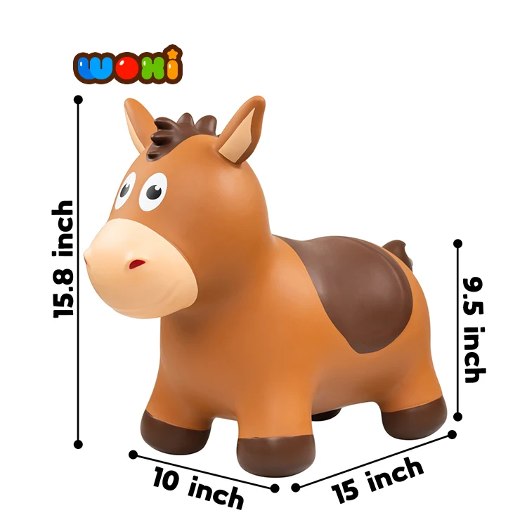 Hot Sale Toy Ride on  Animals  Large Horse Rubber Pump Kids Toys Inflatable Toys
