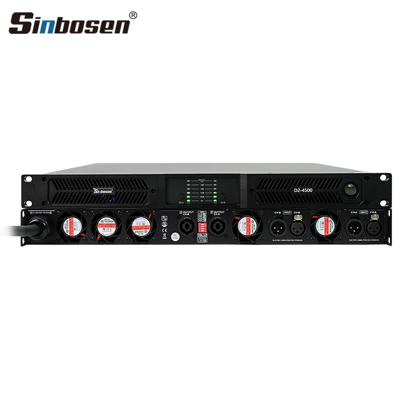 D2-4500 sound amplifiers class d digital bass 10000 watt power amplifier 2 channel