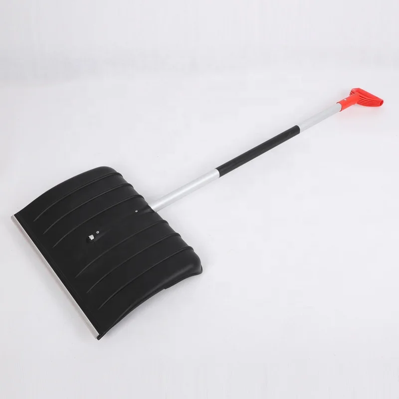 strong steel/aluminum handle snow shovel pusher