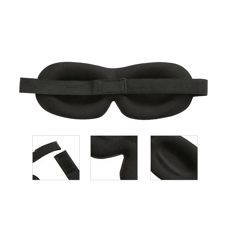 Factory Customization 3D Sleeping Eye Mask High Resilient Sponge Lightweight And Comfortable Travel Blindfold