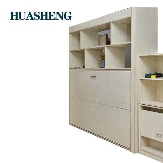 Knock-down structure horizontal folding murphy wall bed mechanism hardware