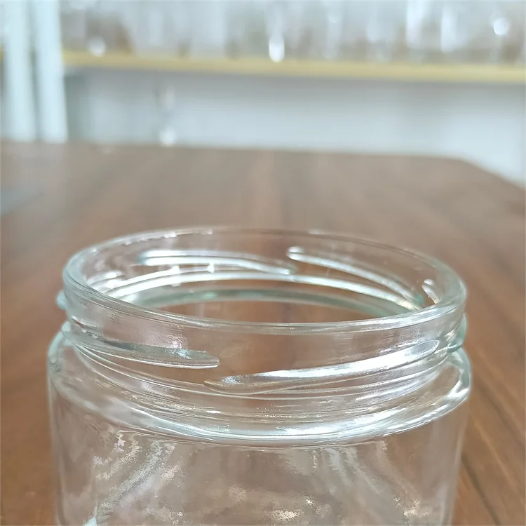 Custom Design Short Wide Mouth Cylindrical 7oz 200 ml Glass Jars For Food With Twist Off 82mm Lid