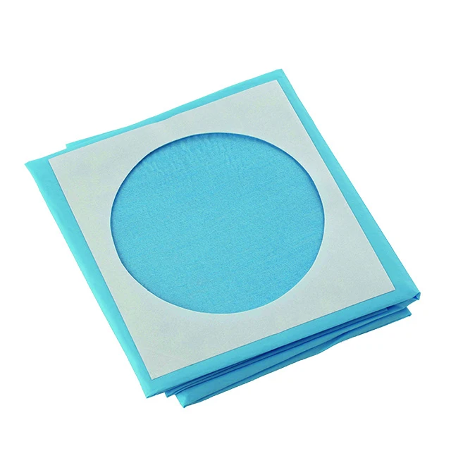 CE Approval Sterile Surgical Field Fenestrated Drape with Hole and Adhesive