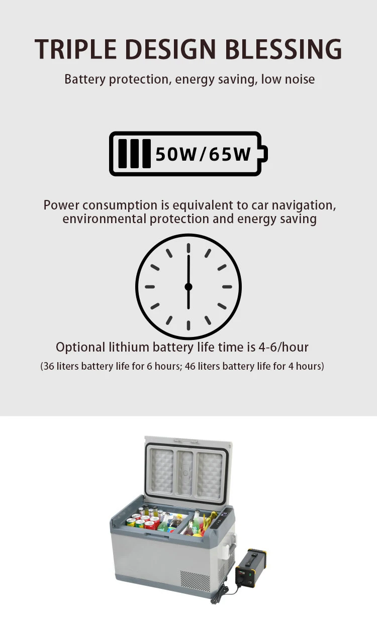 FCC Certification DC 12V 24V car portable fridge freezer refrigerator car fridges for sale with compressor